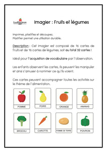 Fichier téléchargeable : Imagier ; Les fruits et les légumes