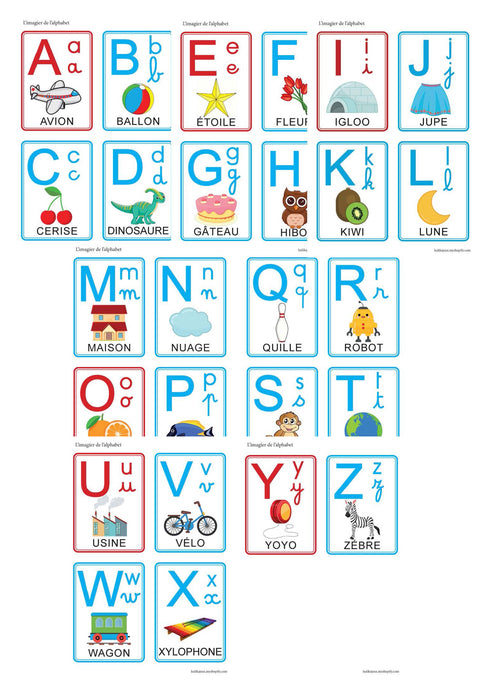 L'imagier de l'alphabet