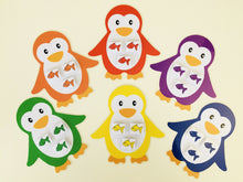 Charger l&#39;image dans la galerie, Cartes de tri des couleurs Pingouins - New look