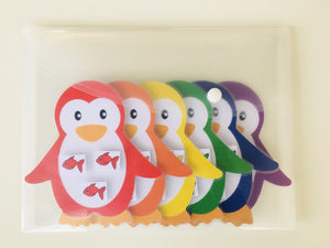 Cartes de tri des couleurs Pingouins - New look
