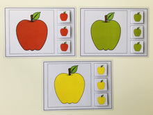 Charger l&#39;image dans la galerie, Cartes de tri des couleurs Pommes