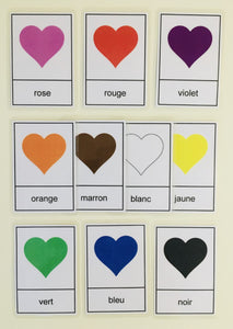 Imagier Les couleurs / Coeur